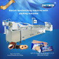 2017 Latest design High Speed Cream/Chocolate/Jam Biscuit Sandwiching Machine